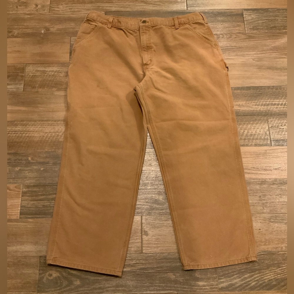 Vintage Carhartt Carpenter Pants Mens 42x30 B11 BRN Brown Baggy Outdoor Cargo